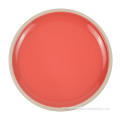 Set Makan Malam Stoneware Single Glaze - Pink